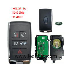 For Land Rover 5 button remote key 315mhz ID49 chip FCC KOBJXF18A For Land Rover Velar Range Discovery Jaguar 2018+