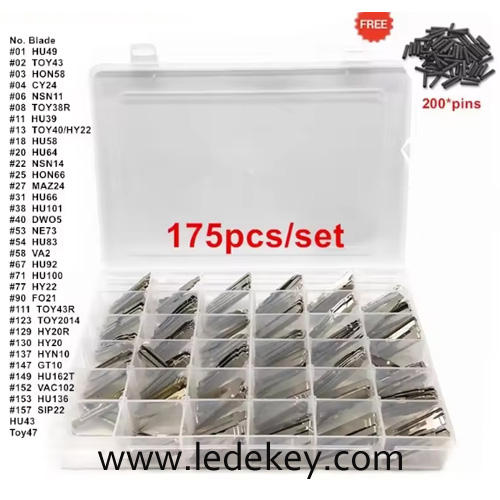 175pcs A set In a box Car key Blade for KD/VVDI  , 35 Type,each type 5pcs key blade