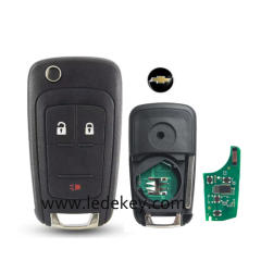 For Chevrolet 2+1 button remote key with 433mhz id46 chip