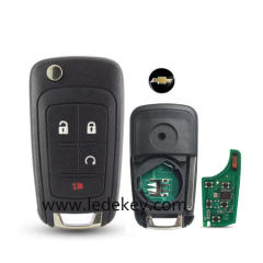 For Chevrolet 3+1 button remote key with 315mhz id46 chip