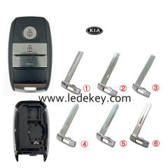 For Kia 3 button remote key fob shell with battry clamp , Please choose the key blade model