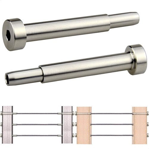 Cable Railing Stainless Steel Invisible Receiver and Swage Stud