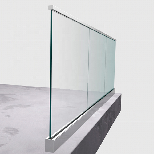 Balustrade Handrail Fittings Extruded Aluminum U Channel Profile