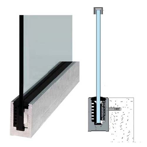 Balustrade Handrail Fittings Extruded Aluminum U Channel Profile