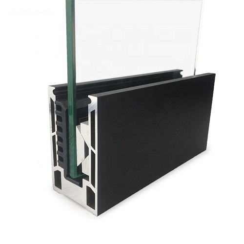 Frameless Glass Balustrade Aluminum U Base Channel