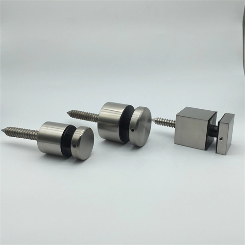 Stainless Steel Buttons, Glass Standoff, Glass Mounting Hardware for 10 ...