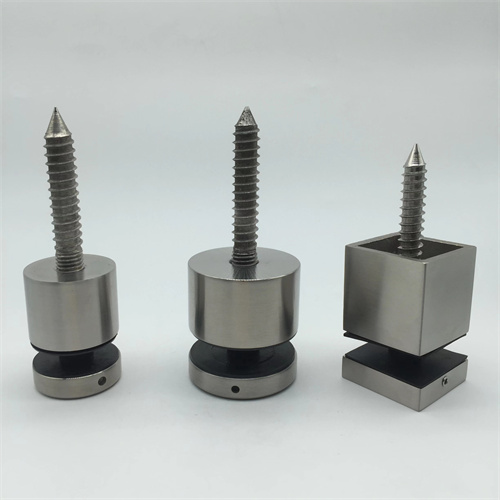 Stainless Steel Buttons, Glass Standoff, Glass Mounting Hardware for 10