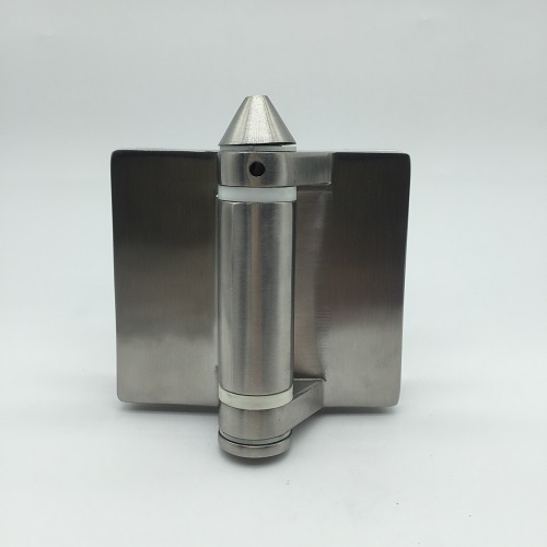 Pool Gate Hinge Spring Loaded 180° Glass to Glass Satin Brushed SSS