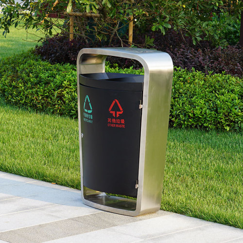 Manufactures litter bins outdoor street dust recycling bin rubbish garbage metal trash cans waste bin