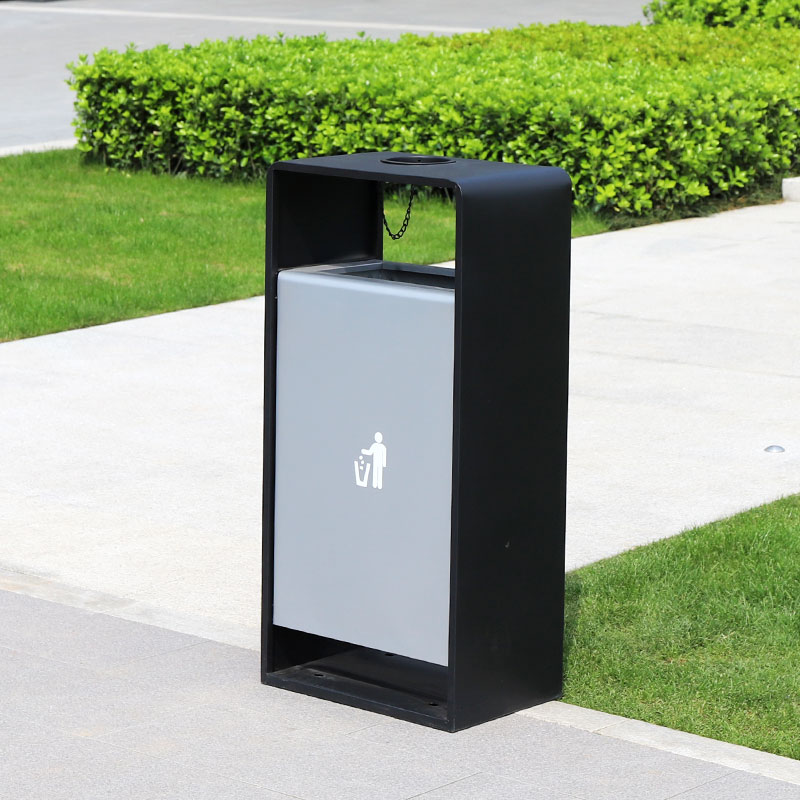 Commercial Metal Waste Bin