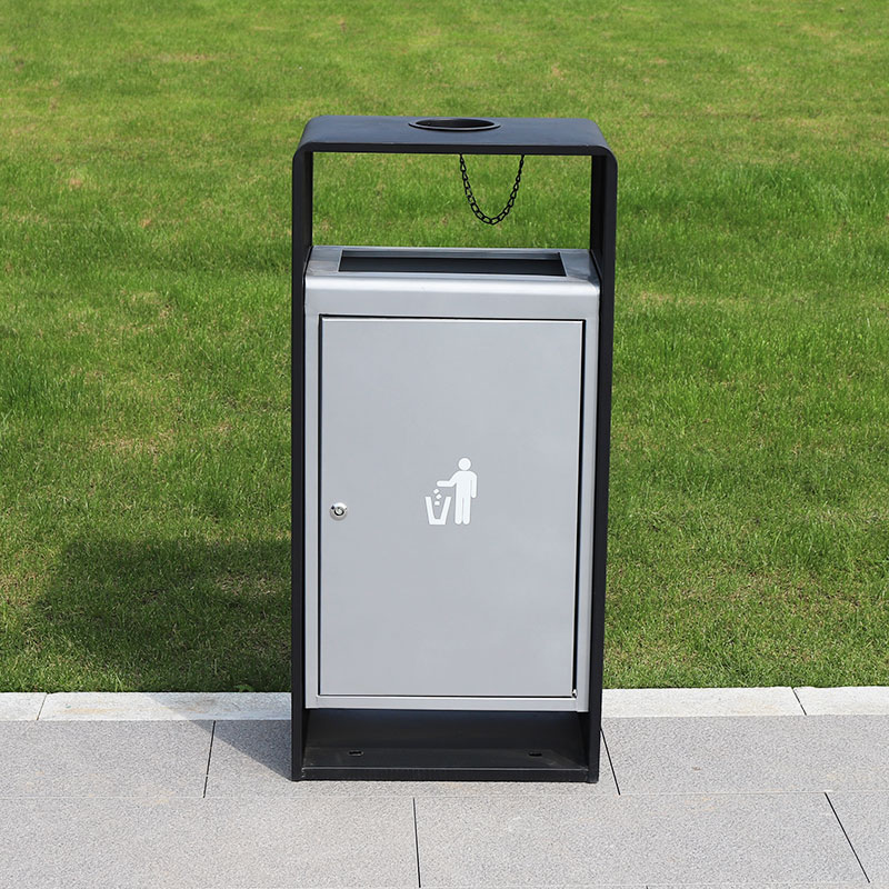 Commercial Metal Waste Bin