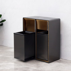 Garbage Cans Double Recycling Bin