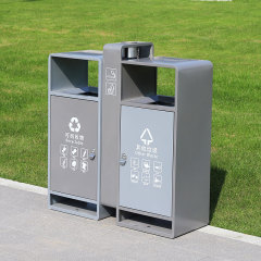 Stainless Steel Double Recycling Bin