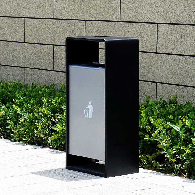 Commercial Metal Waste Bin