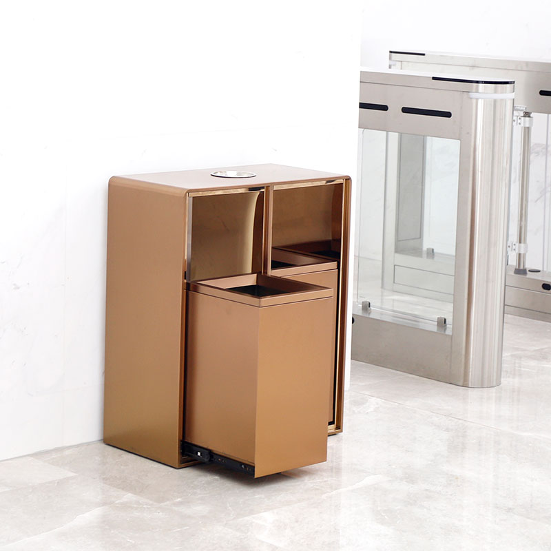 Garbage Cans Double Recycling Bin