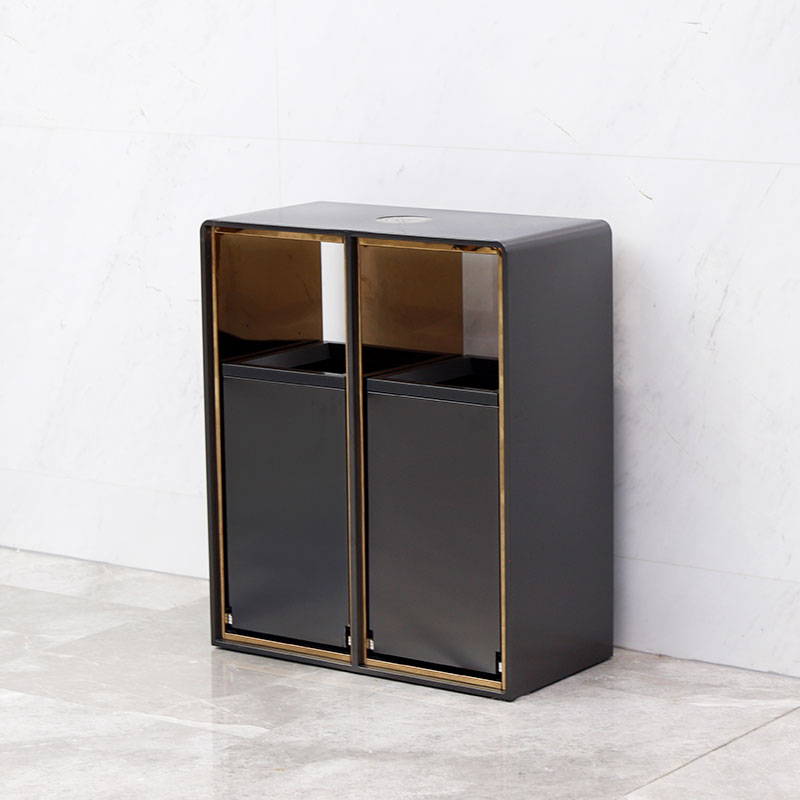 Garbage Cans Double Recycling Bin