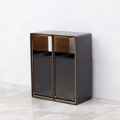 Garbage Cans Double Recycling Bin