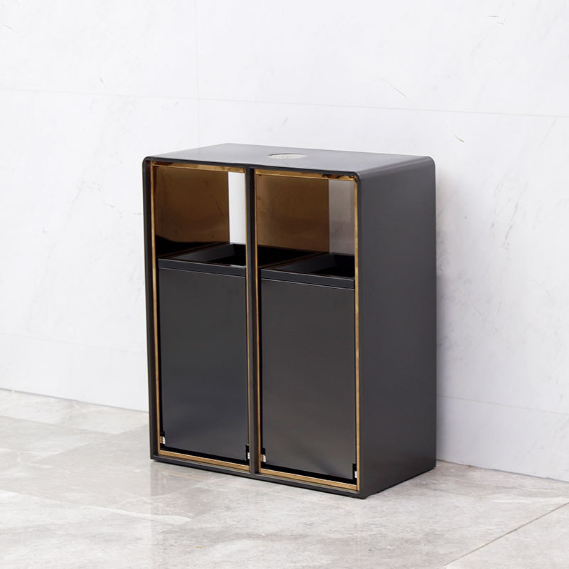 Garbage Cans Double Recycling Bin