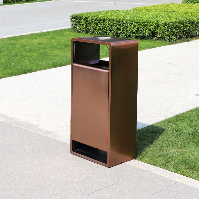 Commercial Metal Waste Bin