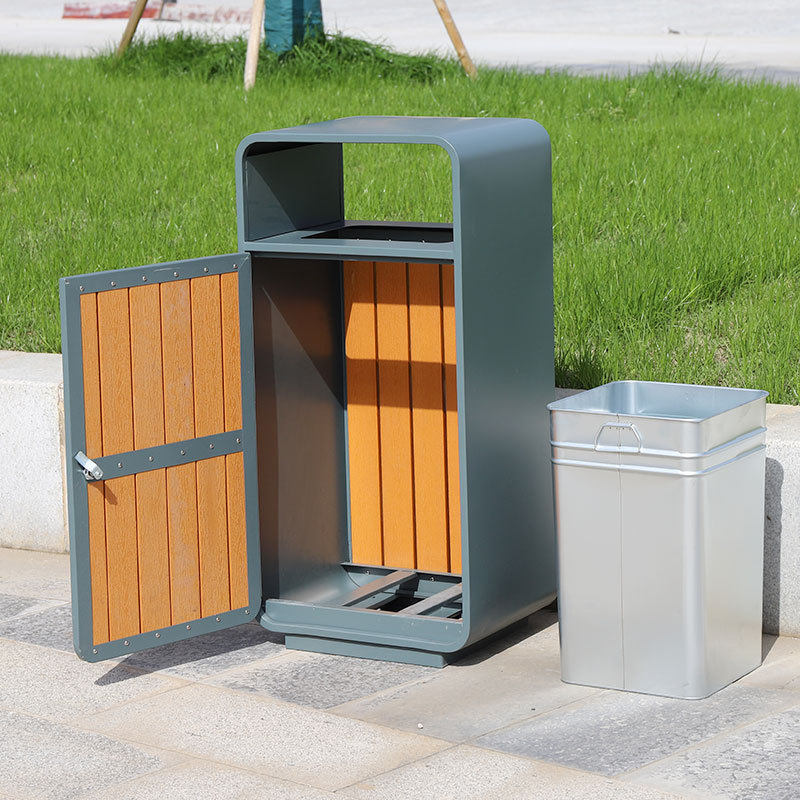 Commercial Plastic Wood Waste Bin