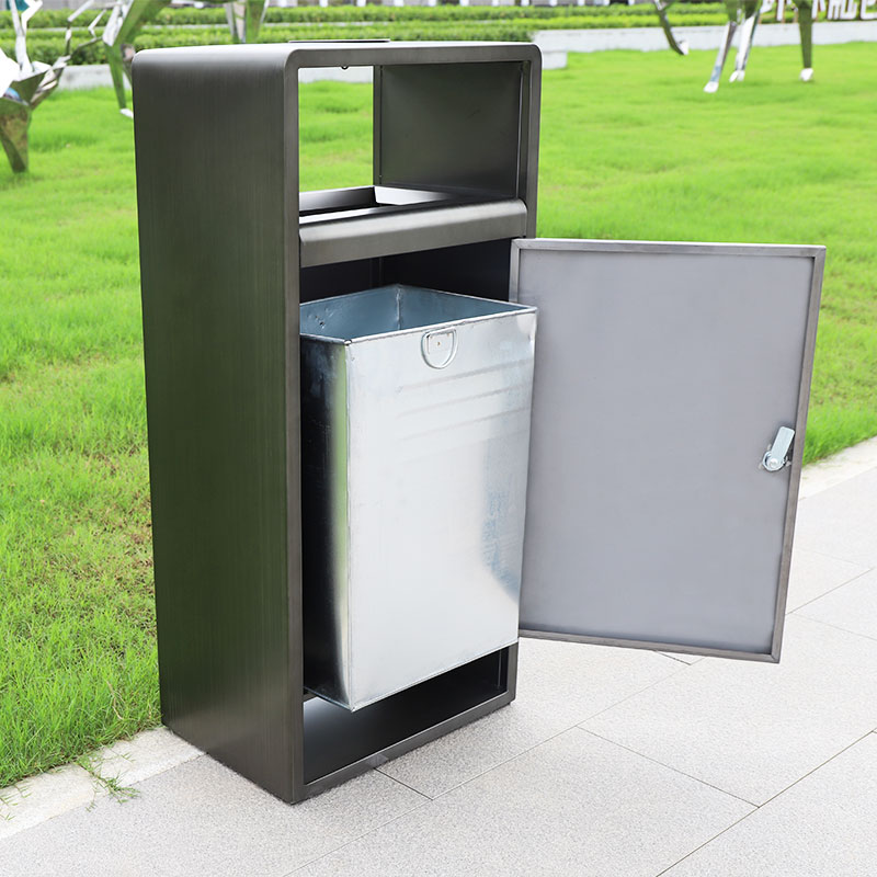 Commercial Metal Waste Bin