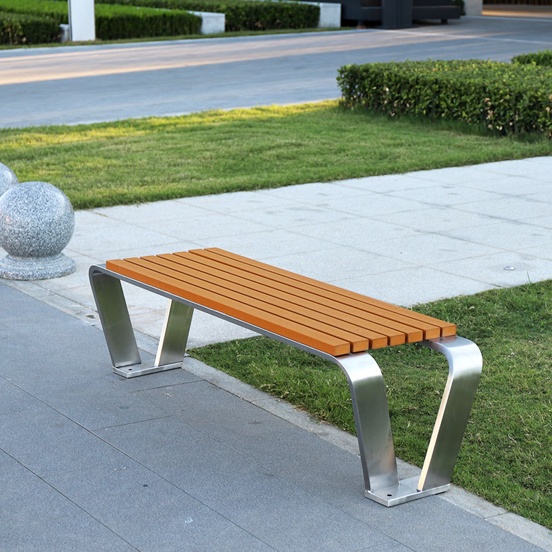 PS Plastic Wood Patio Bench Seating