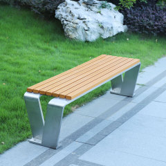 PS Plastic Wood Patio Bench Seating