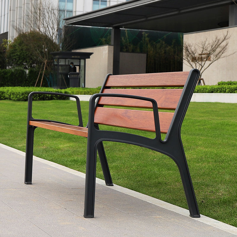 Knockdown Design Wooden Patio Bench Garden Seats With Handle
