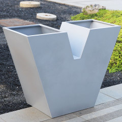 V shaped Flower Planter Pots for Square