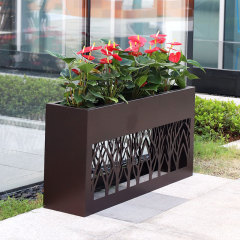 Hollow Carved Flower Stand Planter Box