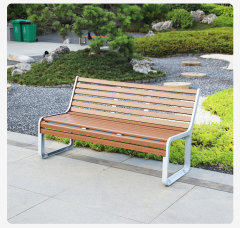 PS Plastic Polywood Outdoor Park Bench Wooden Patio Chair Garden Seating