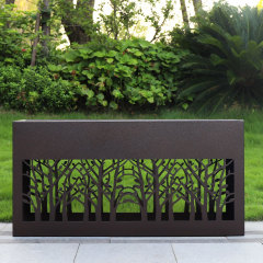 Hollow Carved Flower Stand Planter Box