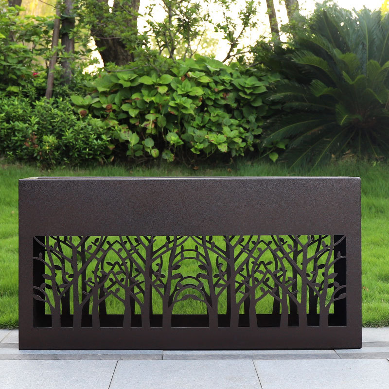 Hollow Carved Flower Stand Planter Box