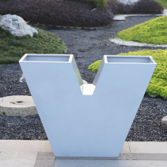 V shaped Flower Planter Pots for Square