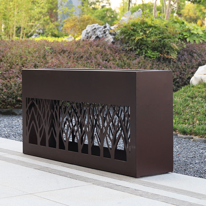 Hollow Carved Flower Stand Planter Box