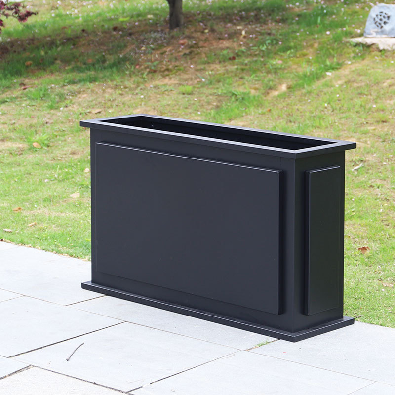 Concave Convex Design Aluminum Planter