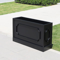 Concave Convex Design Aluminum Planter