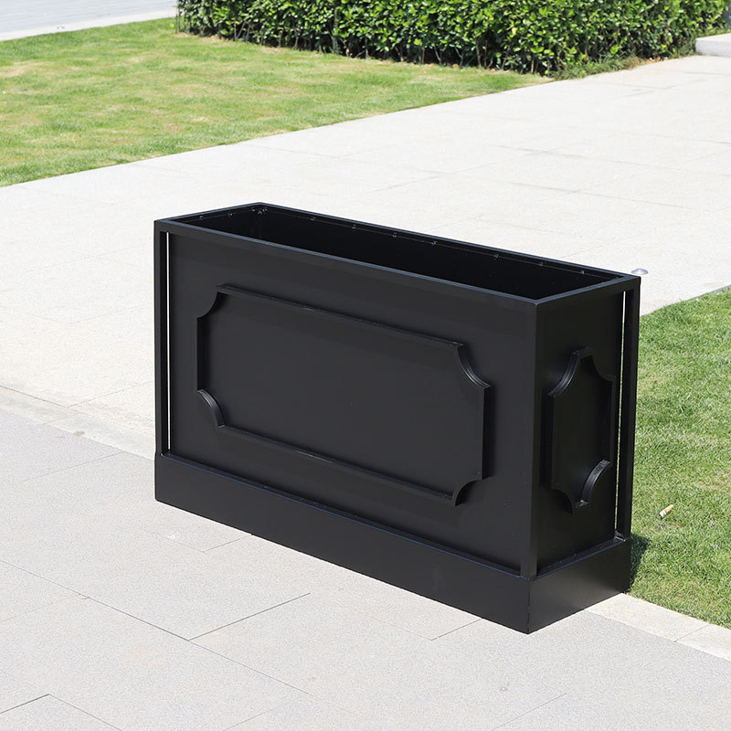 Concave Convex Design Aluminum Planter