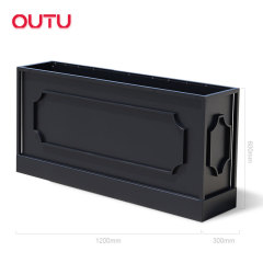 Concave Convex Design Aluminum Planter