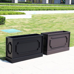 Concave Convex Design Aluminum Planter