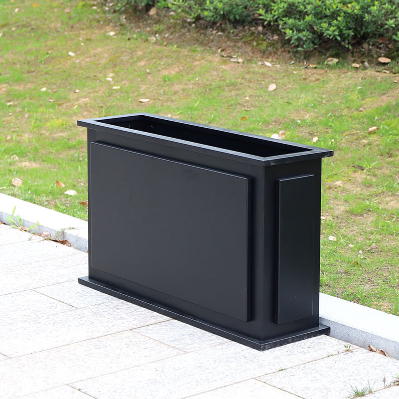 Concave Convex Design Aluminum Planter