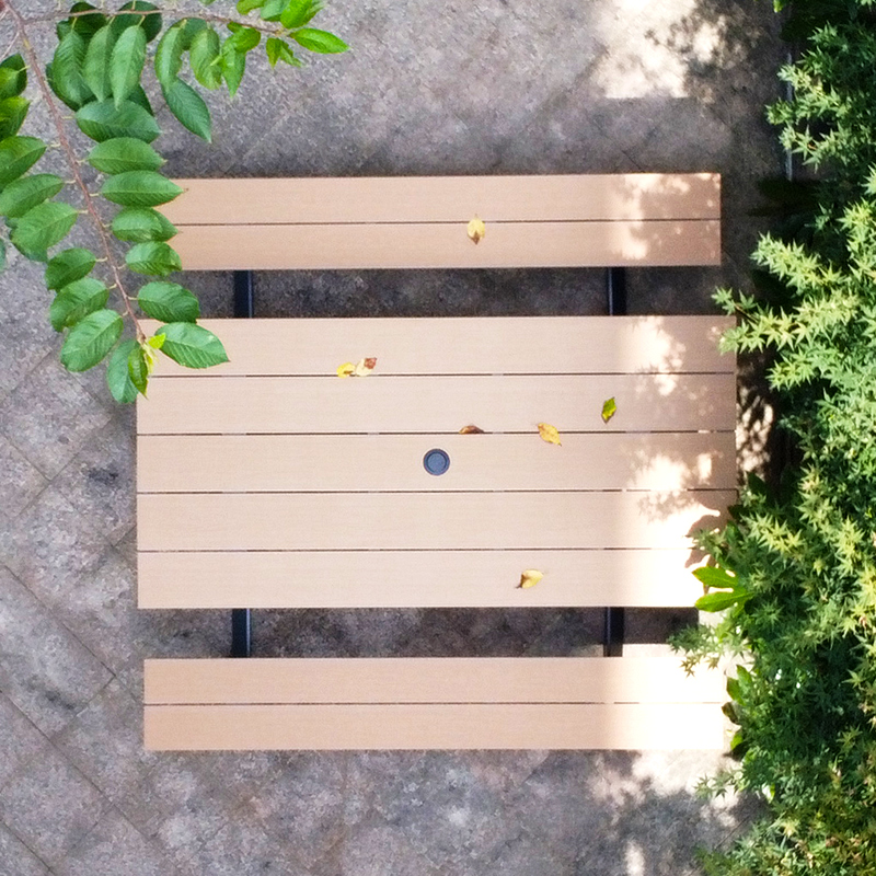 Outdoor Picnic Table Eco-friendly Plastic wood Table and Chairs Set