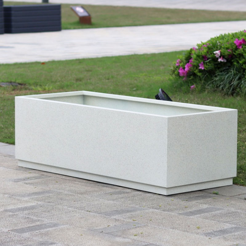 Outdoor Large Square Metal Planter Box