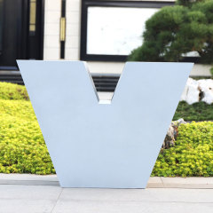 V shaped Flower Planter Pots for Square