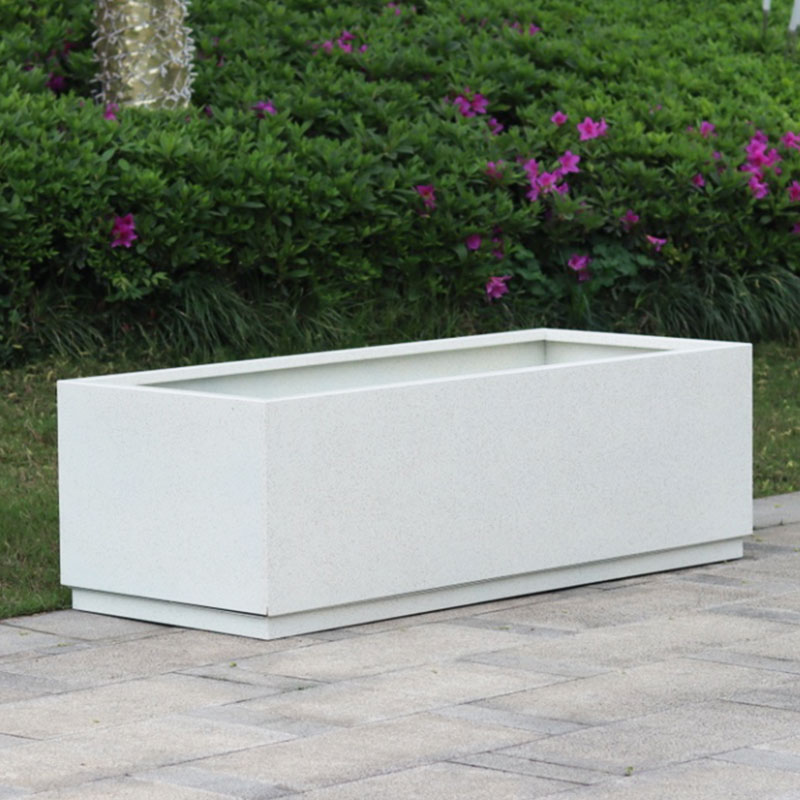 Outdoor Large Square Metal Planter Box