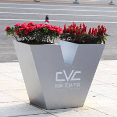 V shaped Flower Planter Pots for Square