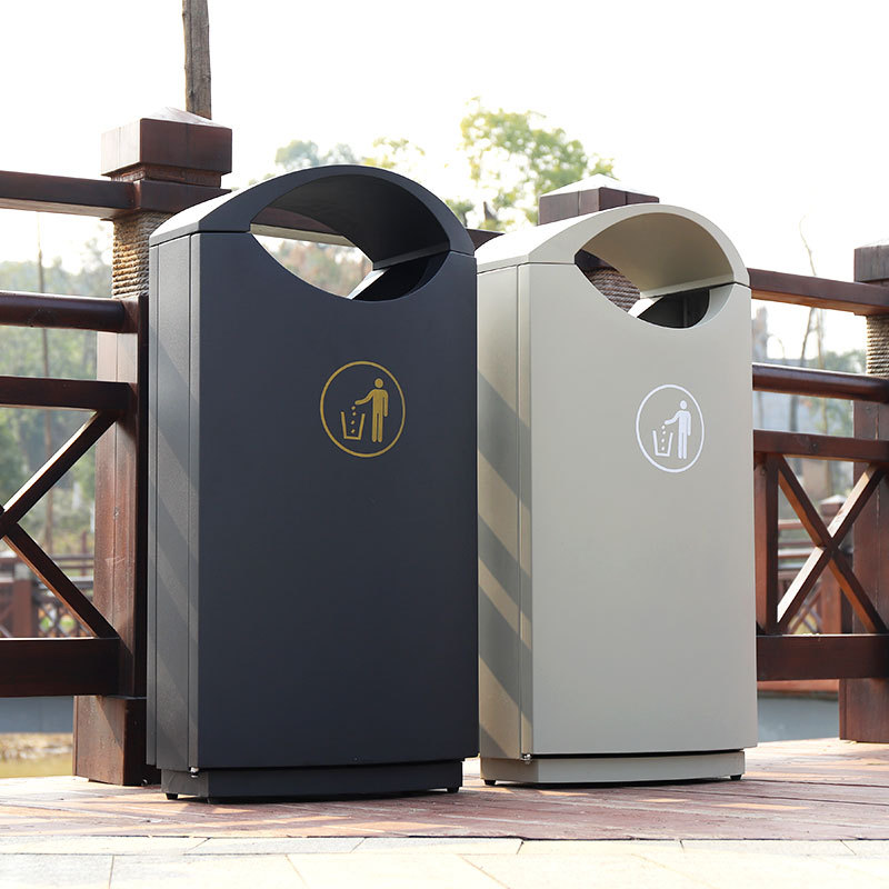 Street Metal Recycling Garbage Bin
