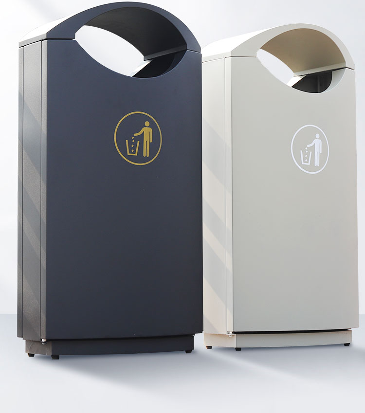 Street Metal Recycling Garbage Bin