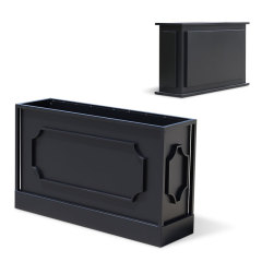 Concave Convex Design Aluminum Planter
