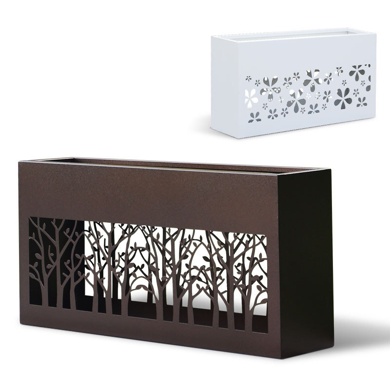 Hollow Carved Flower Stand Planter Box